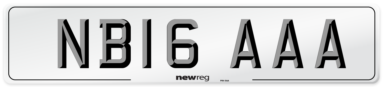 NB16 AAA Number Plate from New Reg
